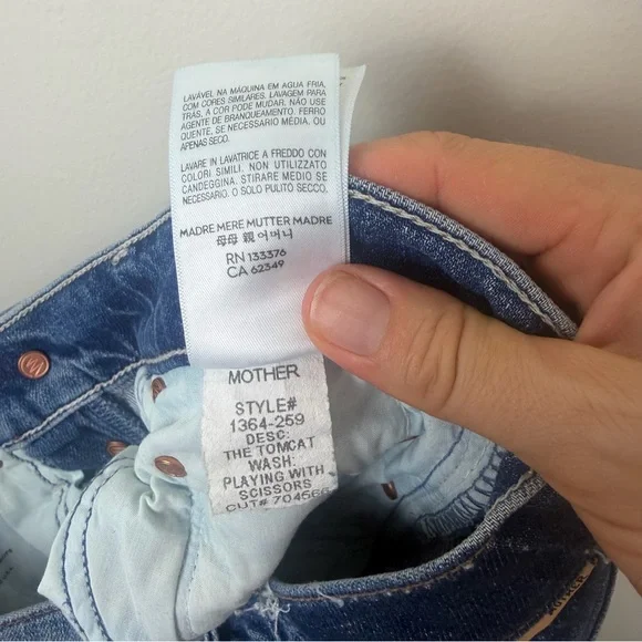 MOTHER The Tomcat Jean in Playing With Scissors size 25 - Picture 9 of 9